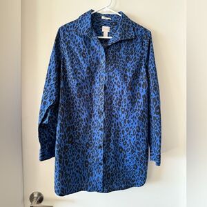 EUC Chico's No Iron Button Down Tunic